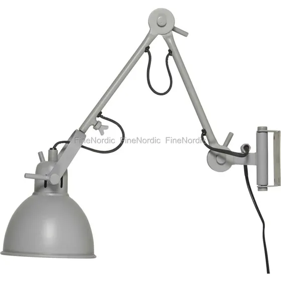 Ib Laursen 2-arms væglampe, drejelig, grå
