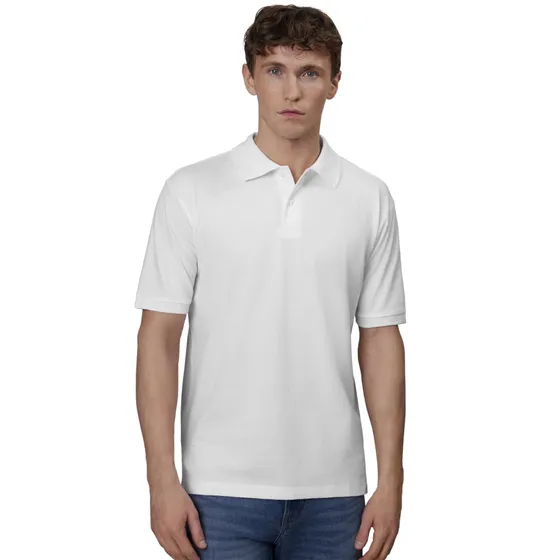 ID Yes Herre Polo - Hvid - 3XL