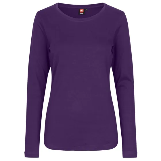 ID Interlock Dame Langærmet T-shirt - Lilla - 2XL