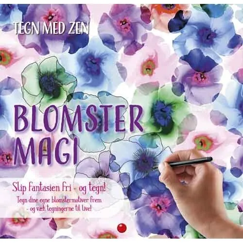 Tegn med Zen – Blomstermagi (blå)