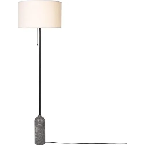 GUBI Gravity Gulvlampe - Grå Marmor/Hvid