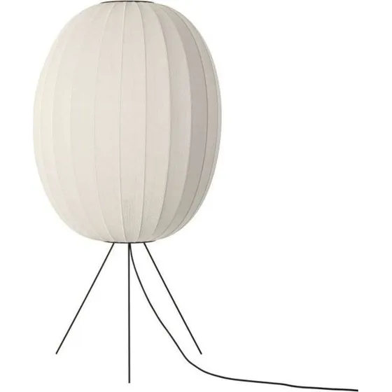 Made By Hand Knit-Wit 65 Høj Oval Gulvlampe - Pearl White