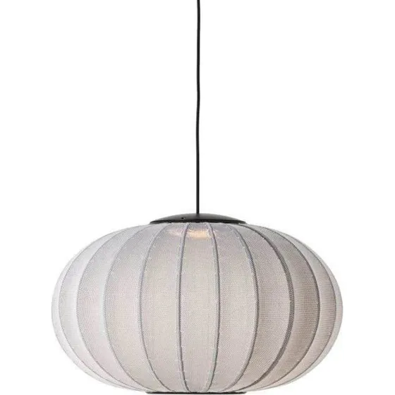 Made by Hand Knit-Wit 57 Oval LED Pendel - Sølv