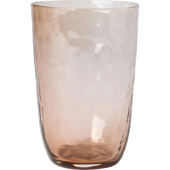 Broste Copenhagen Hammered drikkeglas 50 cl, Brun