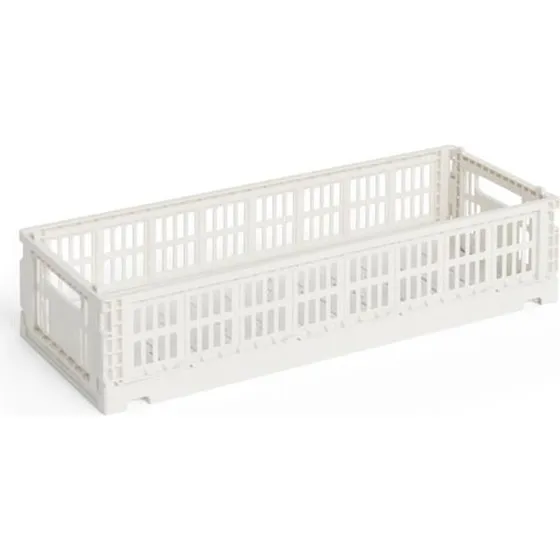 HAY Colour Crate Mini Oblong Opbevaringskasse - Off-white