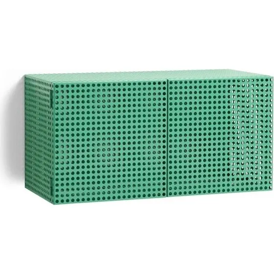 HAY Perforated Kabinet Vægskab Lille - Soft Jade