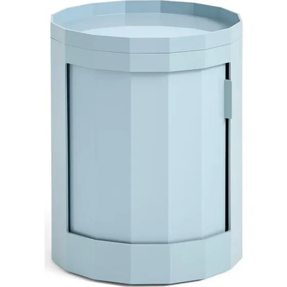 HAY Facet Sidebord Lav Misty Blue med hjul