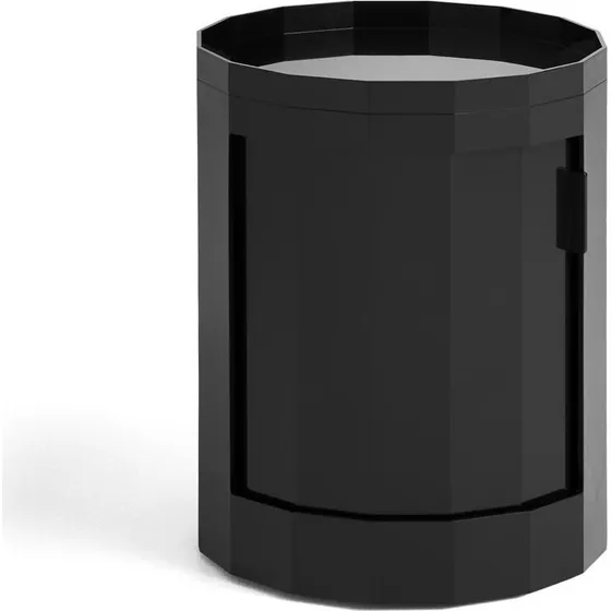 HAY Facet Sidebord Lavt 49 cm Antracit med hjul
