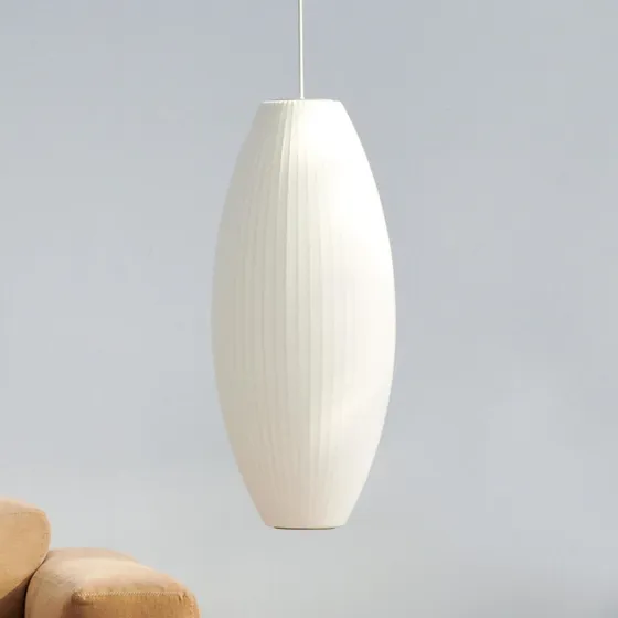 HAY Nelson Bubble Cigar Pendel L, Ø 38 cm, Off-white
