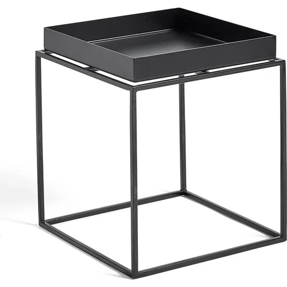 HAY Tray Sidebord Lille Sort 30x30x34 cm