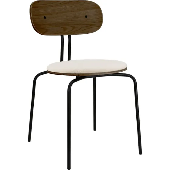 Umage Curious Spisebordsstol - Røget Eg/Sort/Teddy White
