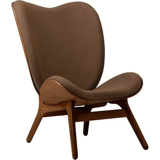 Umage A Conversation Piece Lænestol Høj - Dark Oak/Mocca