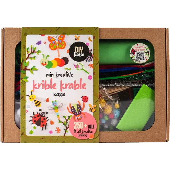 Krea Hobbyboks DIY Kriblekrable m/250 dele