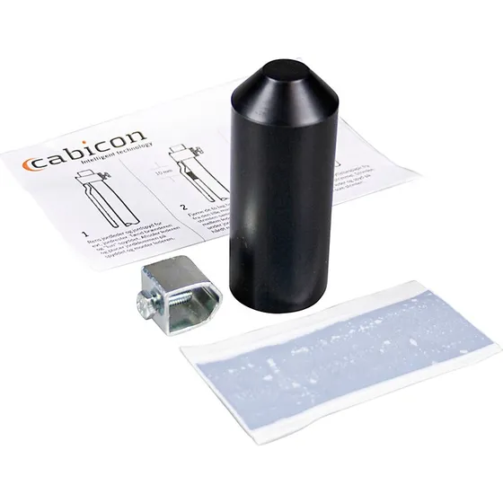 Cabicon Krymp Jorddåse 2,5-25mm2 m. bøjle og mastik, sort