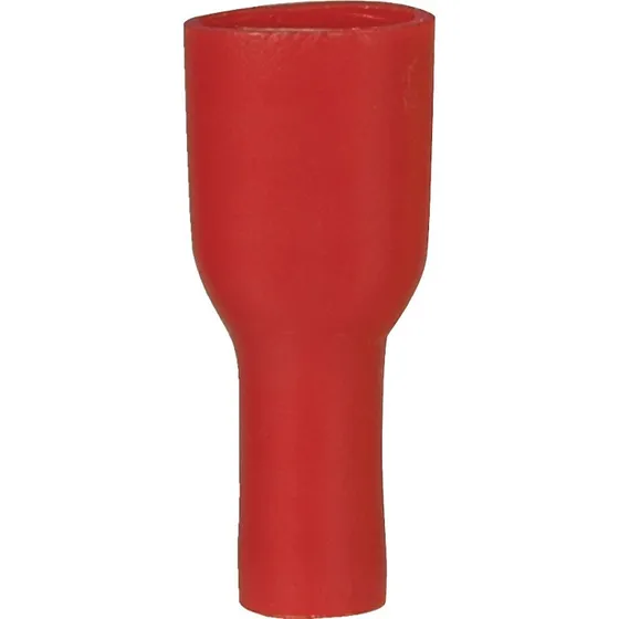 Cabicon Fladstik Hun Totalisol. Rød 6,3x0,8mm