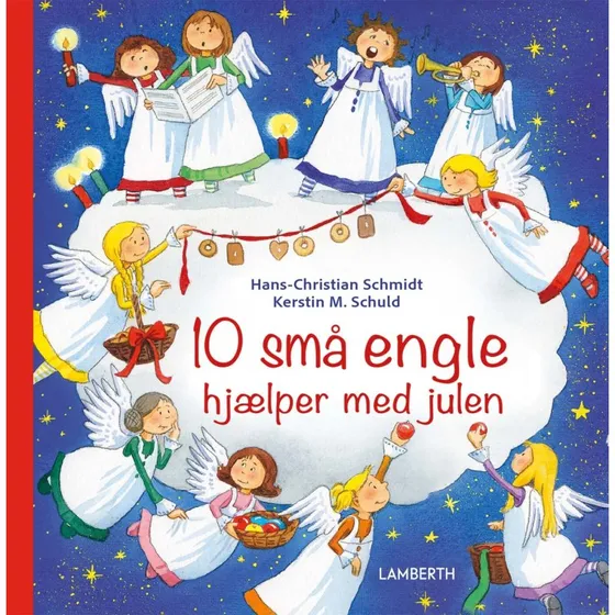 10 små engle hjælper med julen – Børnebog (Hardcover)
