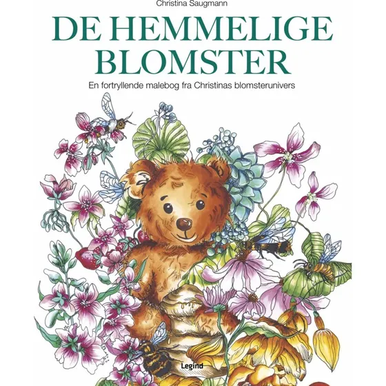 De hemmelige blomster - Malebog af Christina Saugmann