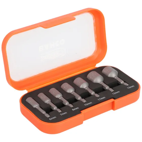 Bahco Slag-boltbitsæt 1/4" 6kt 6-13mm, 7 stk