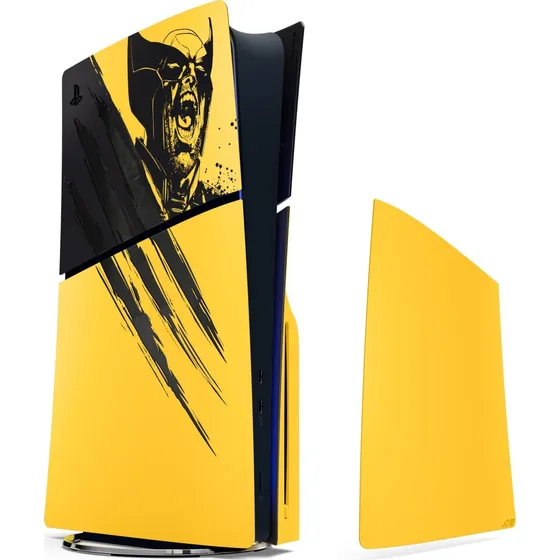 GEEKD PS5 Slim Konsolcover - Wolverine Yellow