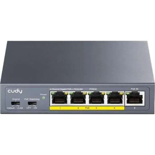 Cudy POE40 Gigabit PoE-forlænger med 4 porte
