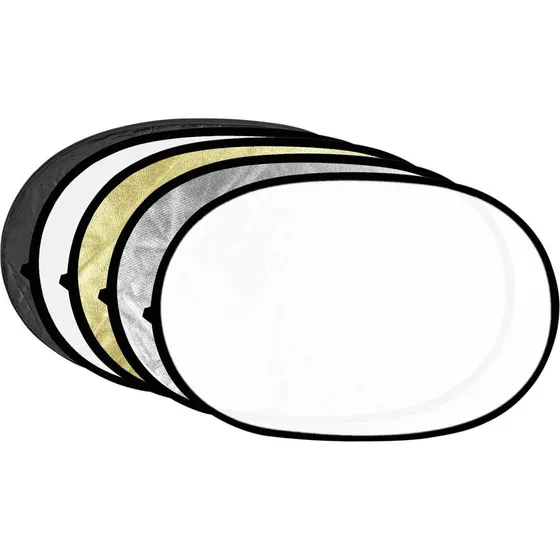 Godox RFT-05 5-i-1 Reflektor (150x200cm) - Guld, Sølv, Sort, Hvid