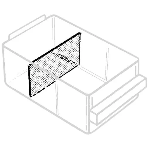 Raaco ESD Skillevæg 150-02 (49x87 mm) - 24 stk.
