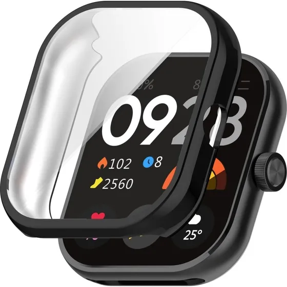 Xiaomi Redmi Watch 4 Beskyttelsesetui - Sort Galvaniseret