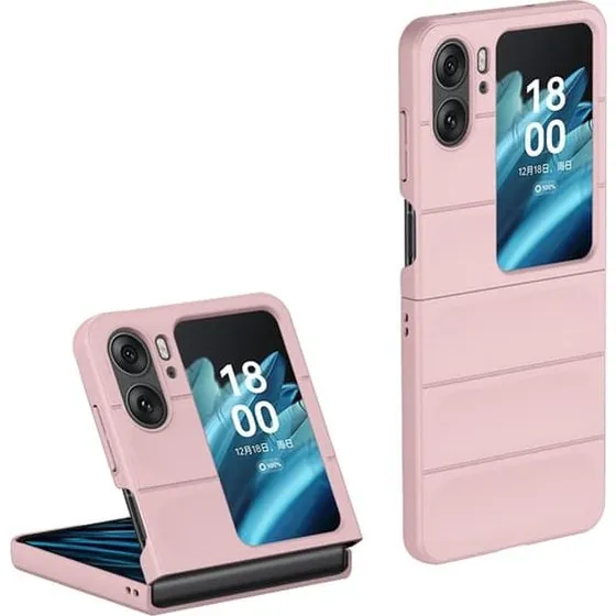 Oppo Find N2 Flip Cover - Blødt grebsformet design - Pink