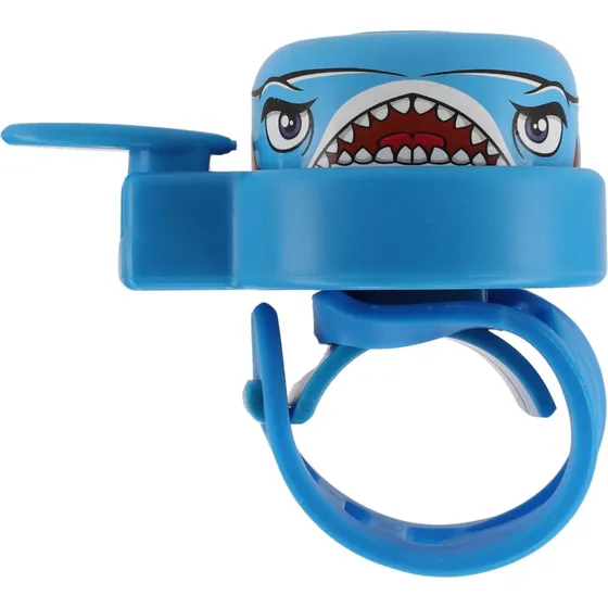 Crazy Safety Shark Cykelklokke - Blå