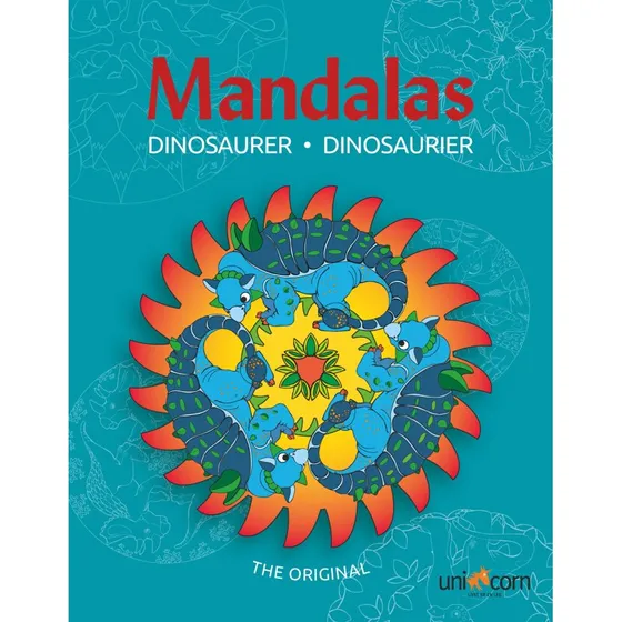 Mandalas med Dinosaurer - Farvelægningsbog