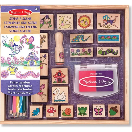 Melissa & Doug Stamp-A-Scene Fairy Garden Stempelsæt