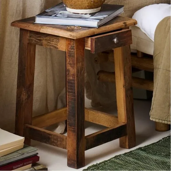 Ib Laursen Sidebord UNIKA m/ skuffe - 30x30x45 cm