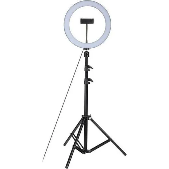 Pro Ring Light Studio - Ringlys med stativ og telefonholder
