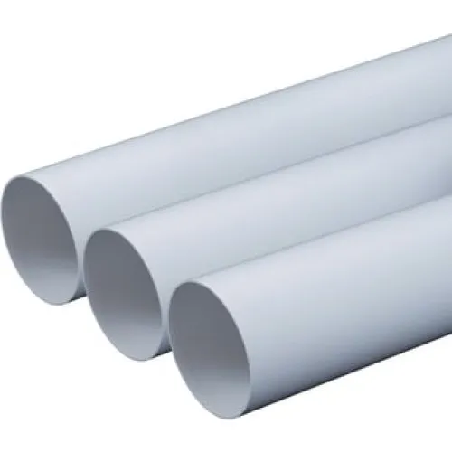 Rund Ø125 kanalrør L=1,0 m PVC