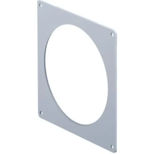 UNITE rund ø100 dækplade 134x150 mm - Hvid