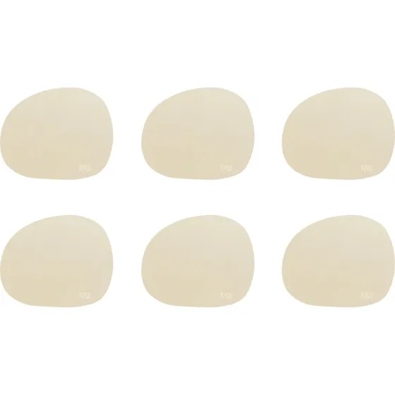Aida RAW glasunderlag 6-pak – Spring Sand