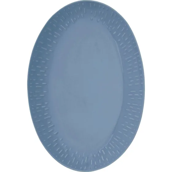 Aida Confetti ovalt fad, Blueberry, 36 x 25,5 cm
