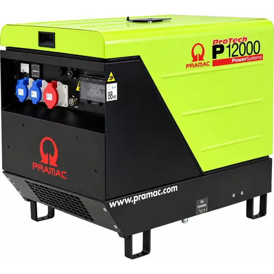 P-12000 T Støjdæmpet Benzingenerator 400/230V 13,9 kVa