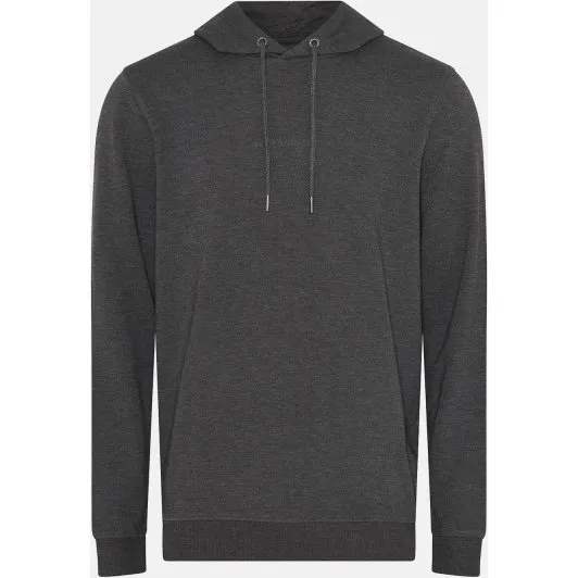 JBS of Denmark Hoodie med logo i mørkegrå bambusviskose