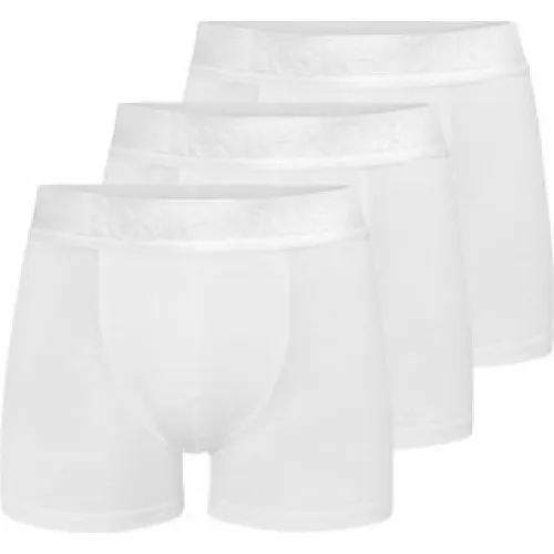 Resteröds 3-pak hvide bambus-boxershorts til herre