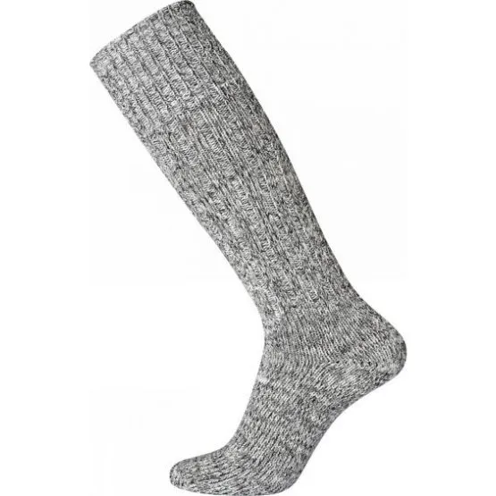 Egtved Ragsock uldknæstrømper i lysegrå - unisex 38-49