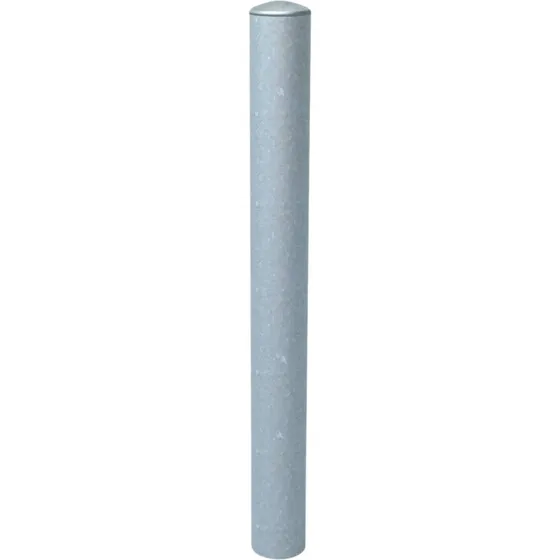 Galvaniseret pullert - Ø76 x 1400mm med aluminiumstop
