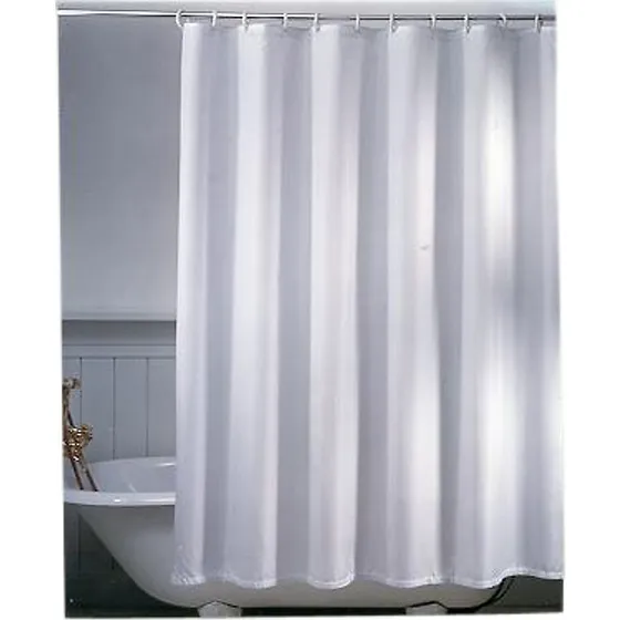 Van Der P Badeforhæng Unicolor Miljø - Hvid, 120 x 200 cm