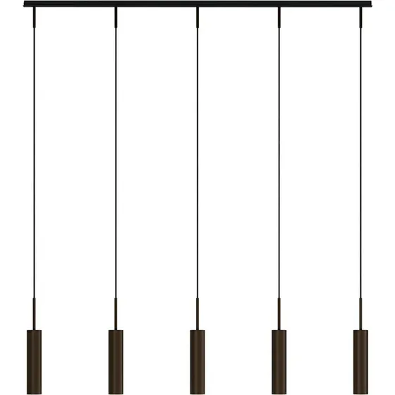 Audo Copenhagen Tubulaire Rail Pendel - 5 lyskilder i Bronze