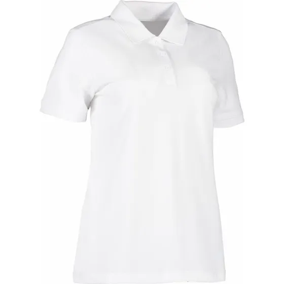ID Økologisk Poloshirt til Dame - Hvid