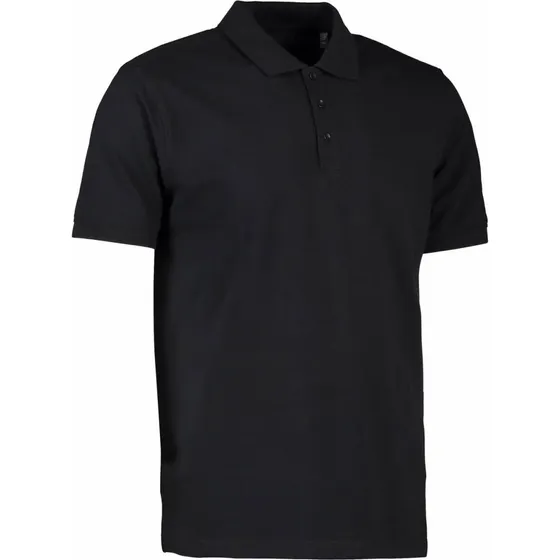 Id identity Økologisk Poloshirt - Sort - 2XL