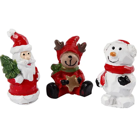 Creativ Company Minifigurer: Julemand, Rensdyr & Snemand (3 stk.)
