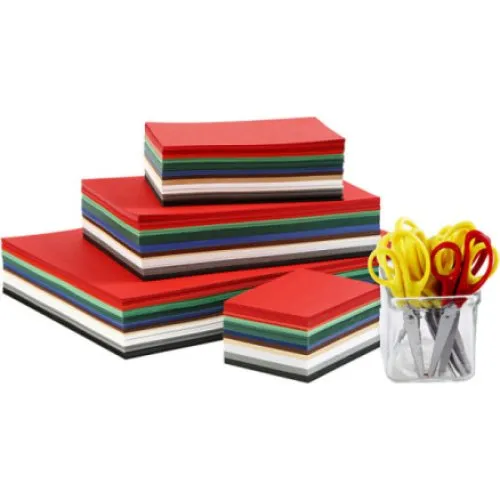 Colortime Julekarton og sakse-sæt, 1500 ark, A3-A6, 180 g