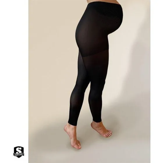 SupCare Kompressionsleggings til gravide, sort, 140 denier