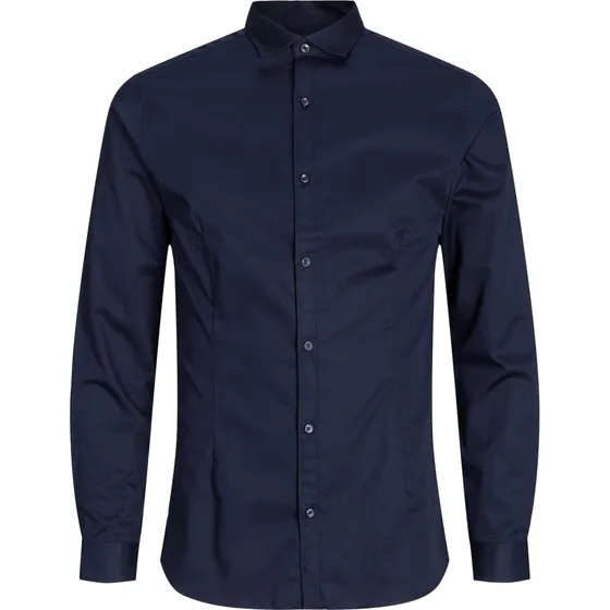 Jack & Jones Premium 'Parma' Skjorte i Navy - Super Slim Fit